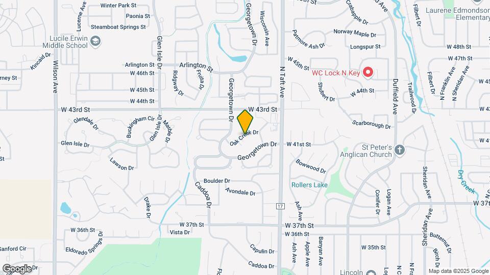 1584 Oak Creek Dr Map and Location Details