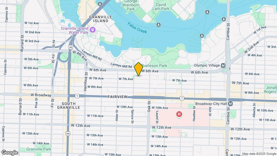 1063 W 7th Ave Map and Location Details