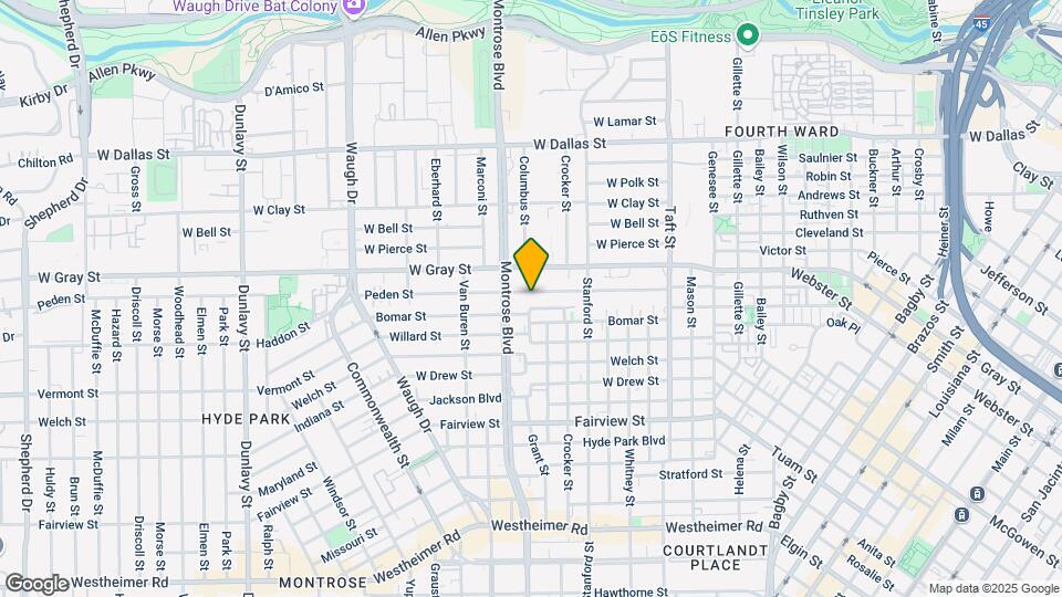 1009 Peden St Map and Location Details