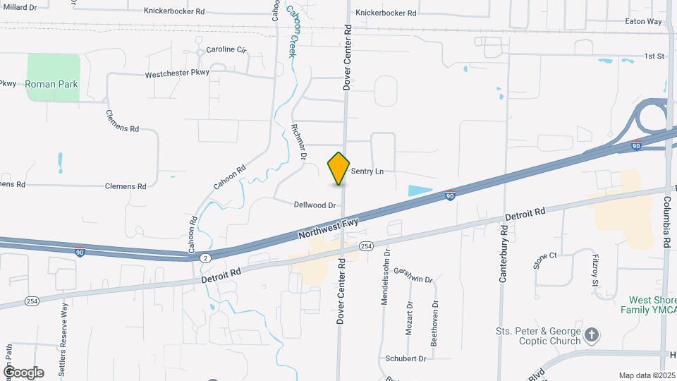 1170 Dover Center Rd Map and Location Details