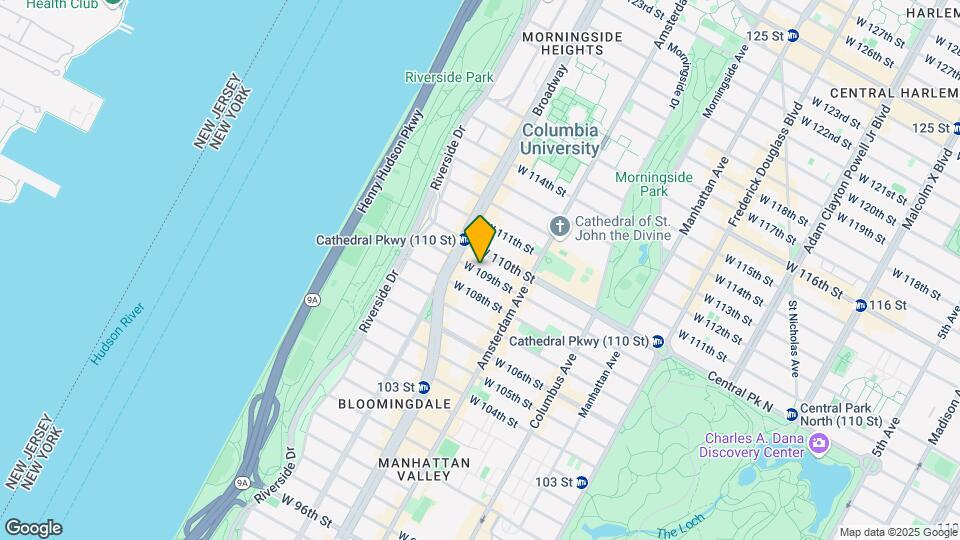 241 W 109th St Map and Location Details