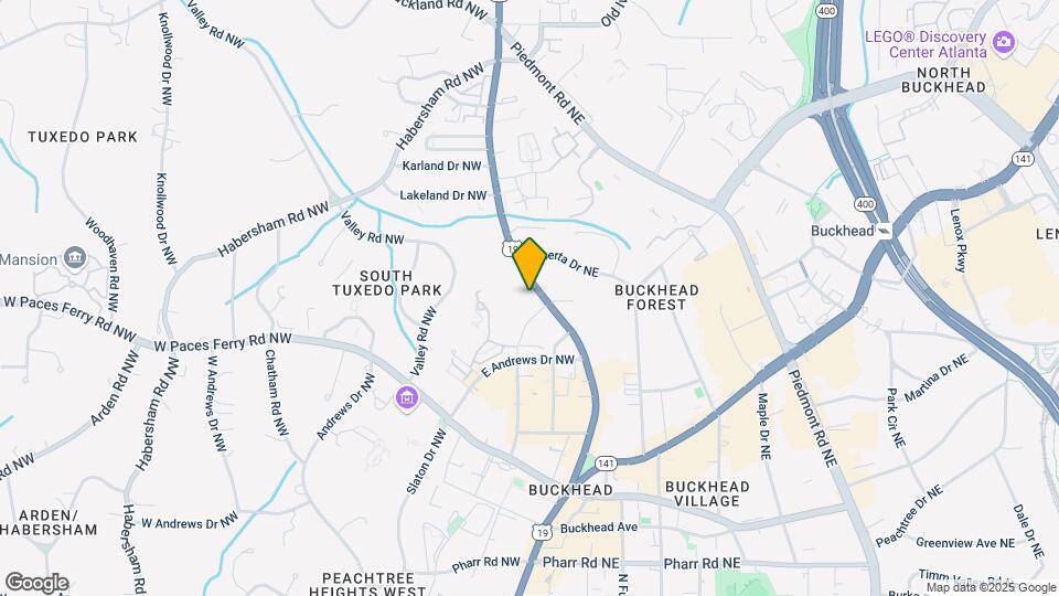 Camden Buckhead Map and Location Details