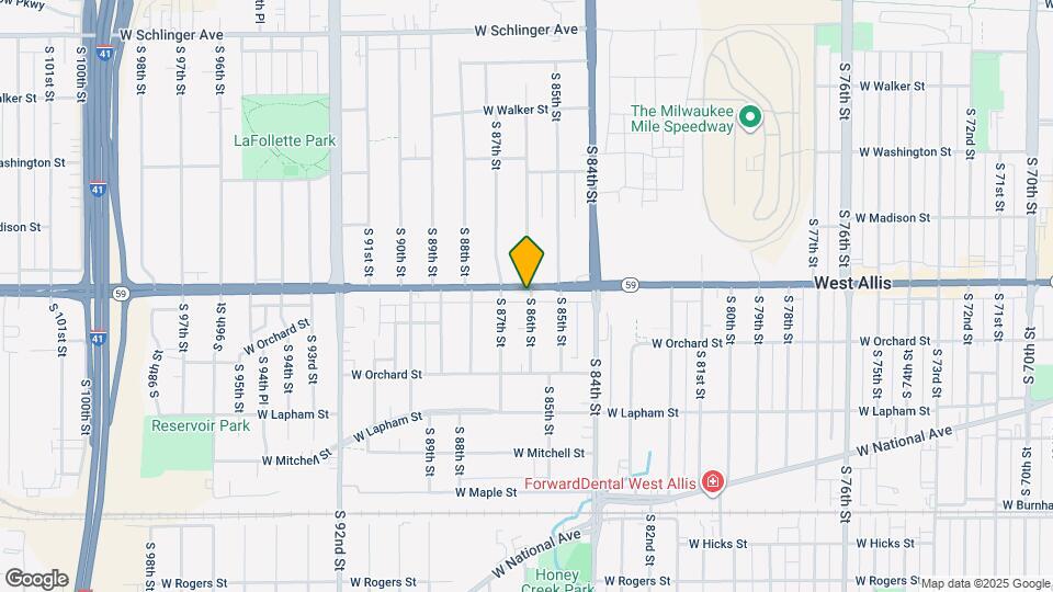 8601 W Greenfield Ave Map and Location Details