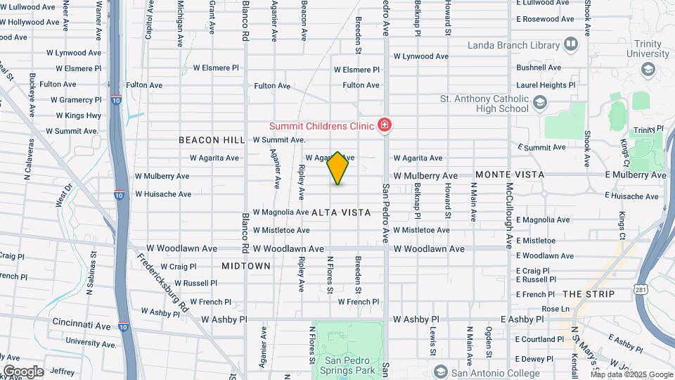 531 W Huisache Ave Map and Location Details