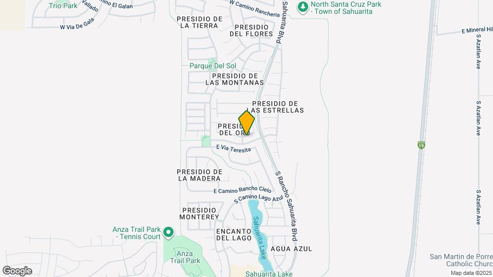 298 E Calle Puente Lindo Map and Location Details