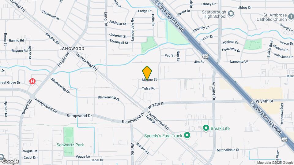6335 Milwee St Map and Location Details