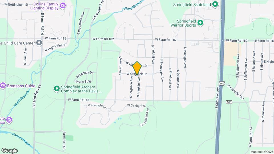 5649 S Franklin Ave Map and Location Details