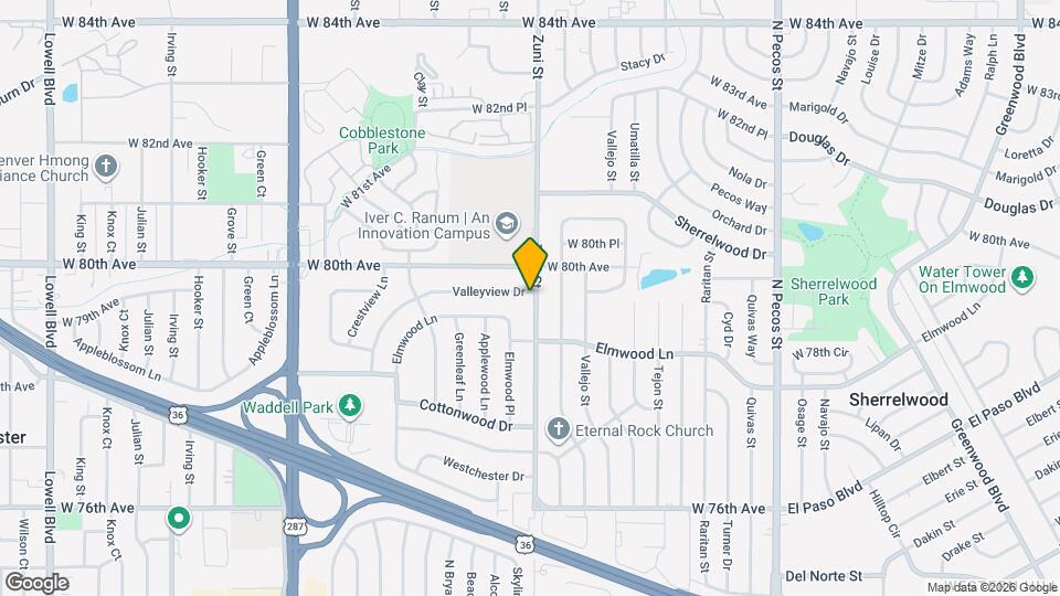 2400 Valleyview Dr Map and Location Details