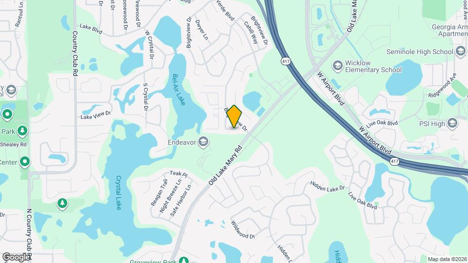 2773 Aragon Terrace Map and Location Details