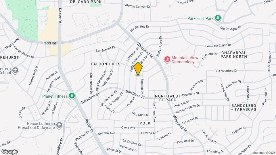 740 Tepic Dr Map and Location Details