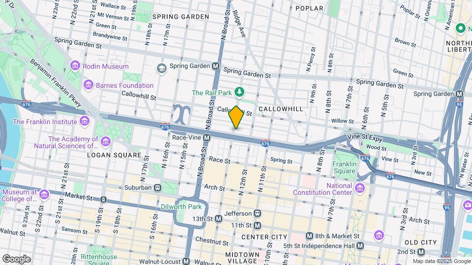 1241 Vine St Map and Location Details