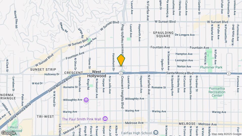 8102 Norton Ave Map and Location Details