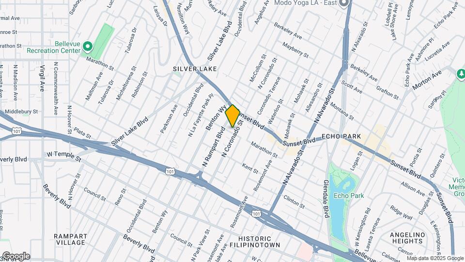 1003 N Coronado St Map and Location Details