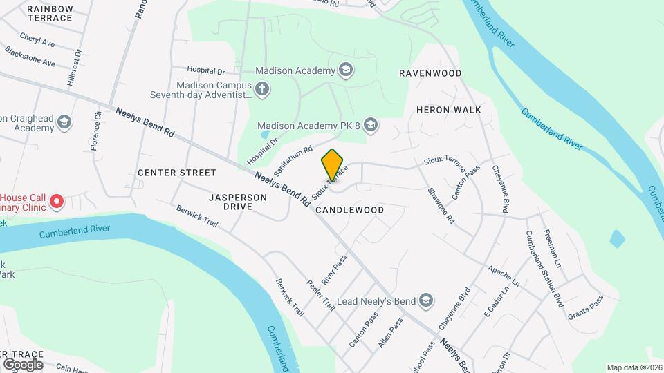 1128 Sioux Terrace Mapa y Detalles de la Ubicación