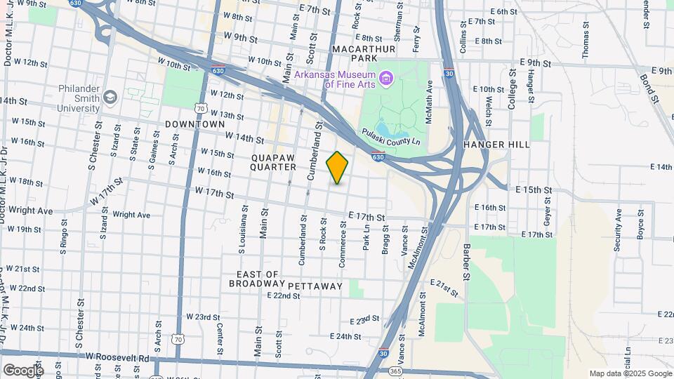 410 E 16th St Map and Location Details