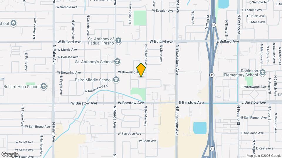 5544 N Poplar Ave Map and Location Details