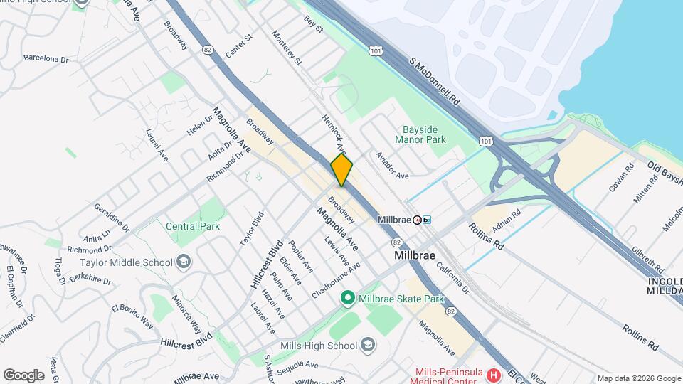 341 El Camino Real Map and Location Details