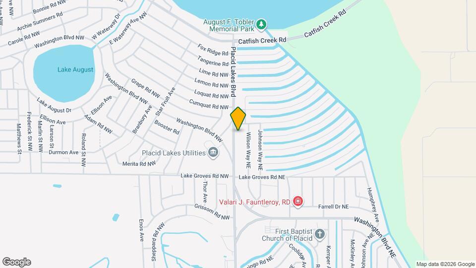810 Placid Lakes Blvd Mapa y Detalles de la Ubicación
