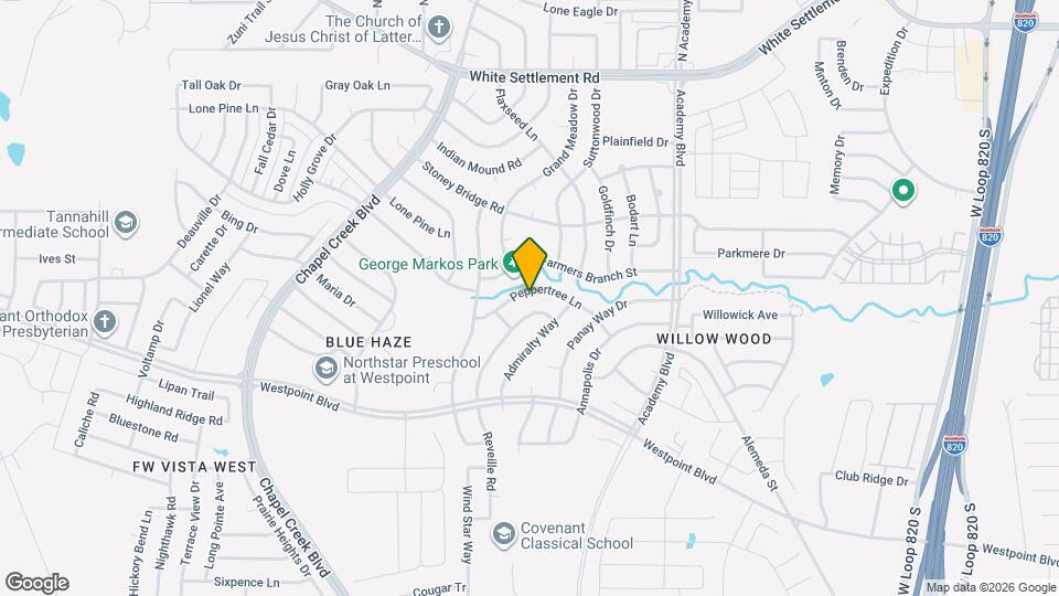 10129 Peppertree Ln Map and Location Details