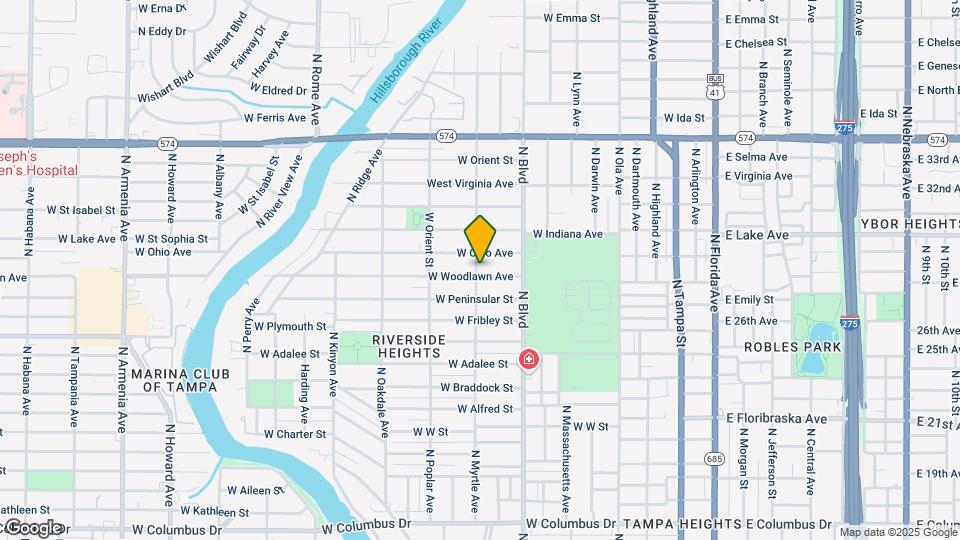 719 W Woodlawn Ave Map and Location Details
