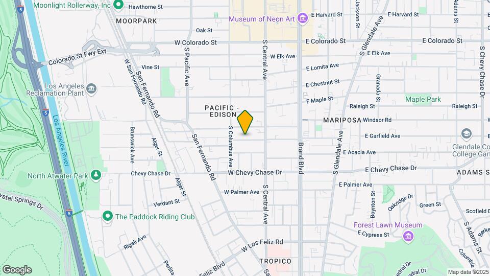 341 W Garfield Ave Mapa y Detalles de la Ubicación