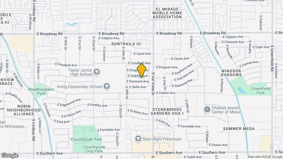 3514 E Diamond Ave Map and Location Details