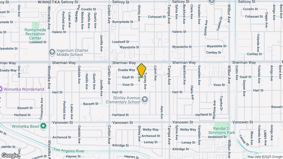 7054 Shirley Ave Map and Location Details