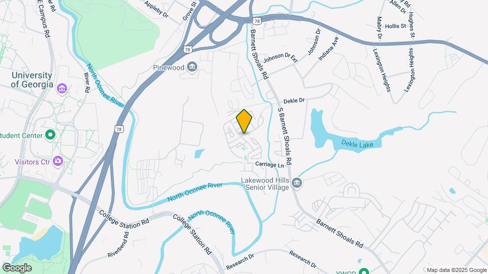 490 Barnett Shoals Rd Mapa y Detalles de la Ubicación