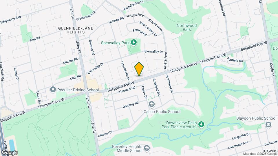 1882 Sheppard Ave W Map and Location Details