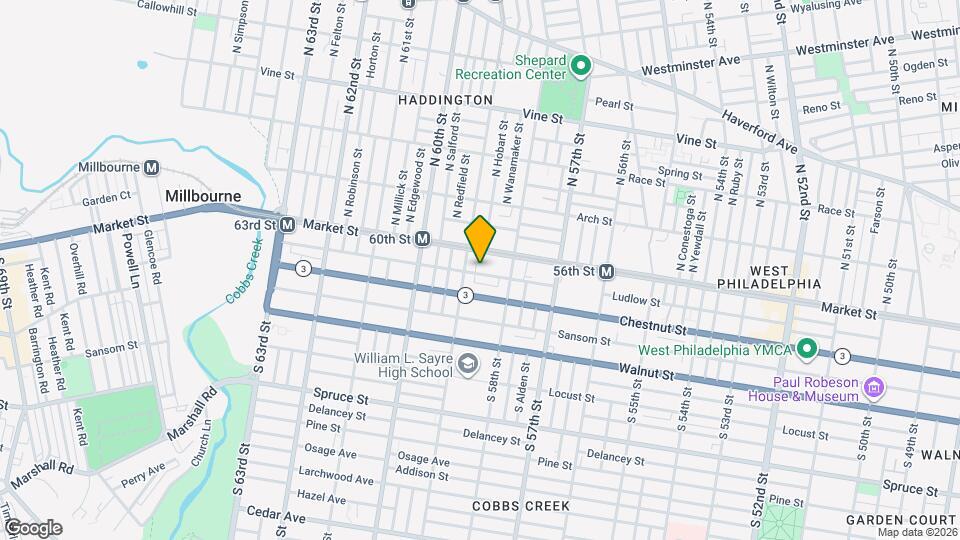 5845 Ludlow St Map and Location Details