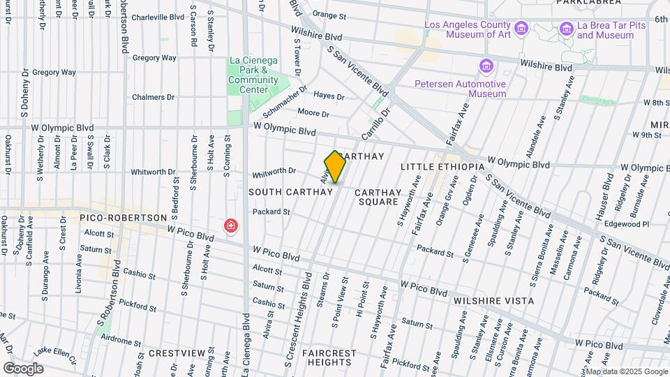 1103 S Crescent Heights Blvd Map and Location Details