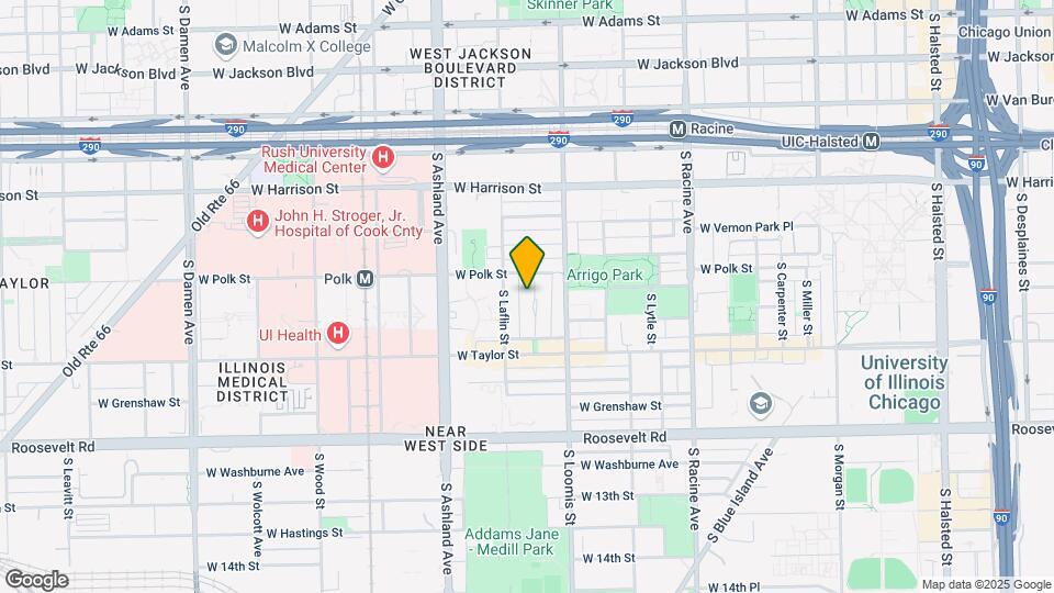 822 S Bishop St Map and Location Details