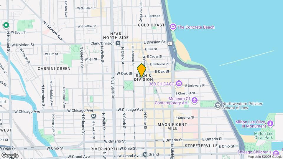 9 W Walton St Map and Location Details