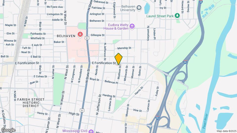 1025 Madison St Map and Location Details