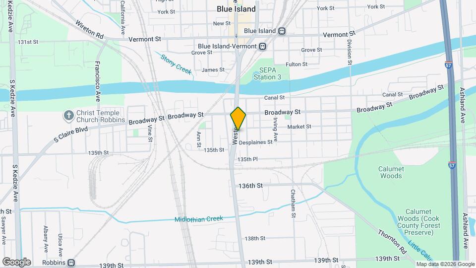 13426 Old Western Ave Map and Location Details