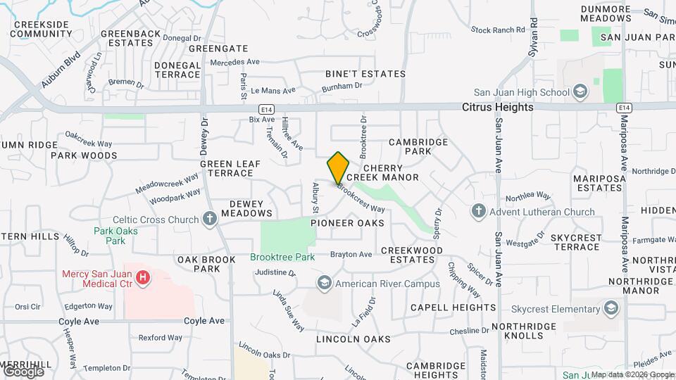 6936 Brookcrest Way Map and Location Details