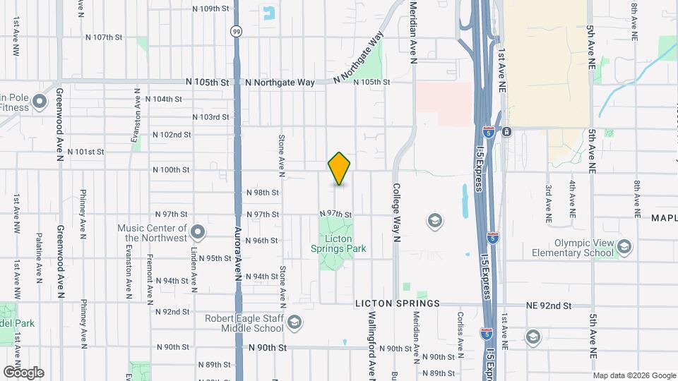 9732 Woodlawn Ave N Map and Location Details