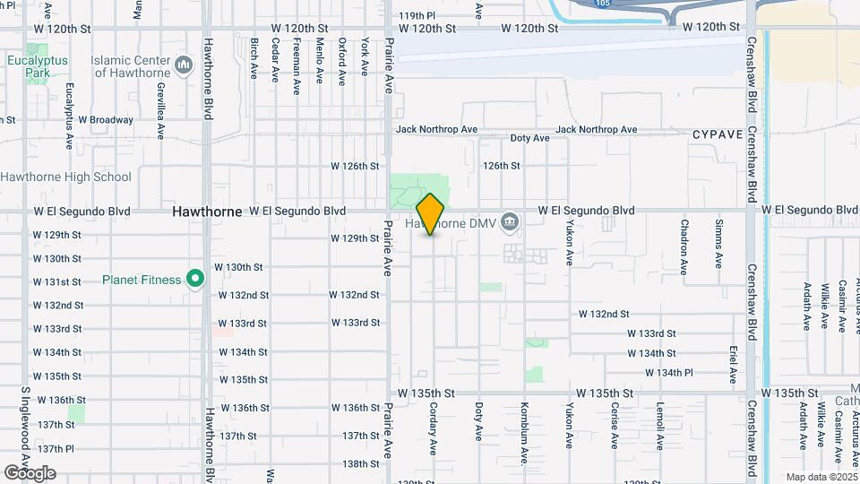 12909 Cordary Ave Map and Location Details