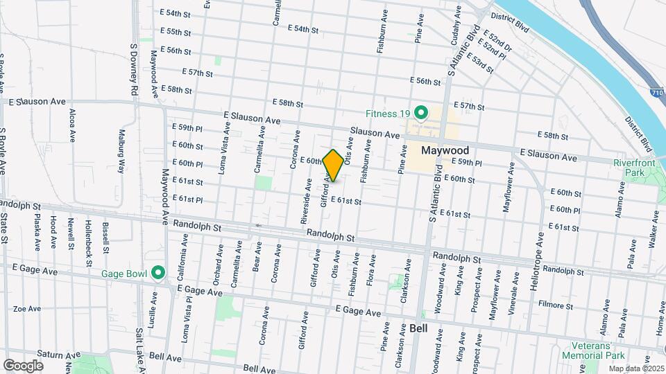 6058 Gifford Ave Map and Location Details