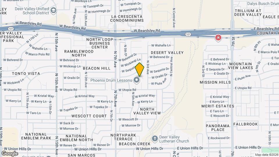 307 W Piute Ave Map and Location Details