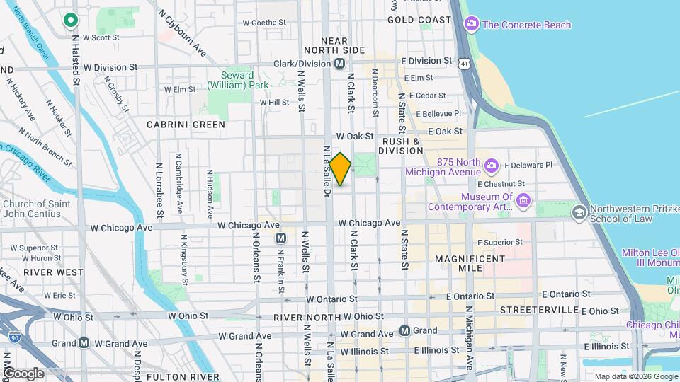 116 W Chestnut St Map and Location Details