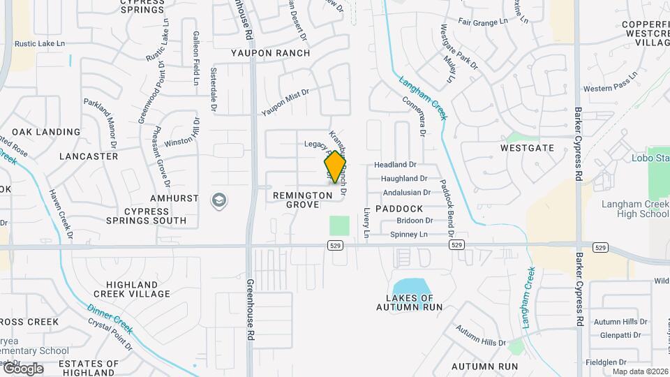 7302 Legacy Pines Dr Map and Location Details