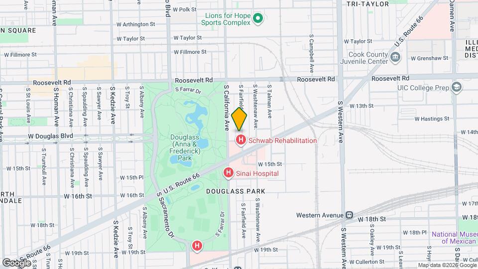 1358 S Fairfield Ave Map and Location Details