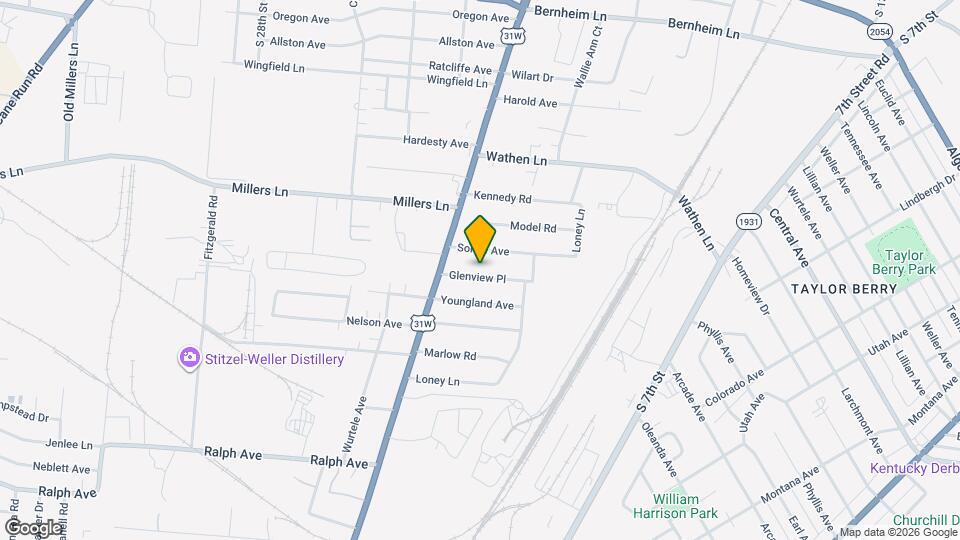 1723 Glenview Pl Map and Location Details