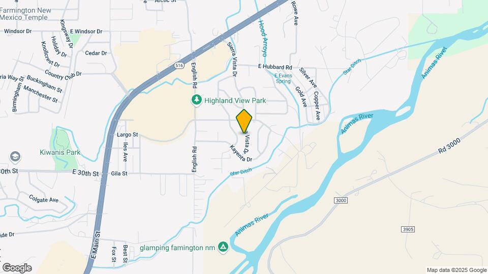 3513 Sierra Vista Dr Map and Location Details