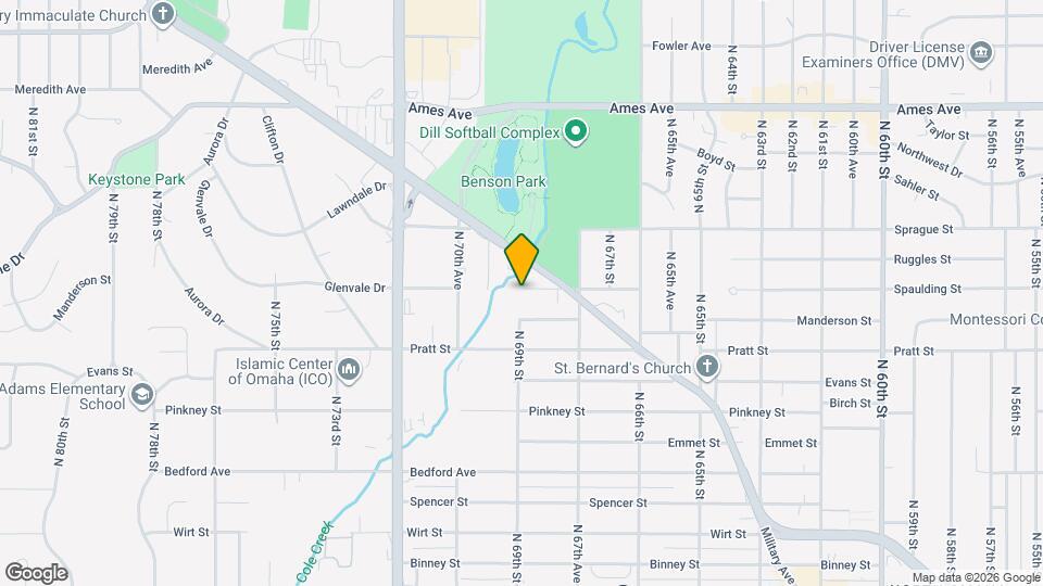 6825 Spaulding St Map and Location Details