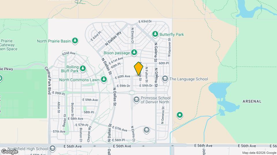 9982 E 60th Ave Map and Location Details