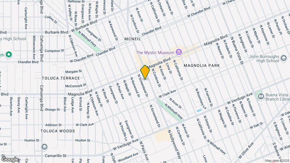 910-916 N Screenland Dr Mapa y Detalles de la Ubicación
