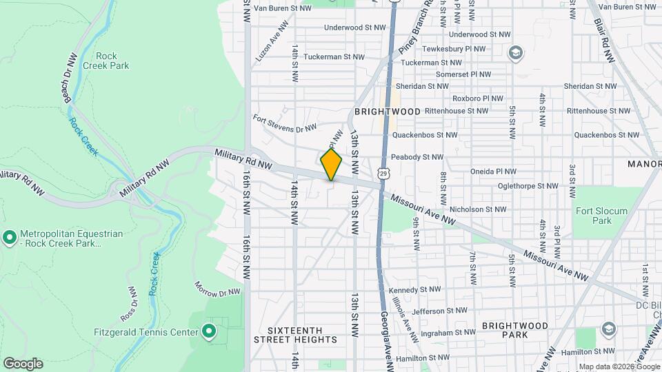 1322 Missouri Ave NW Map and Location Details
