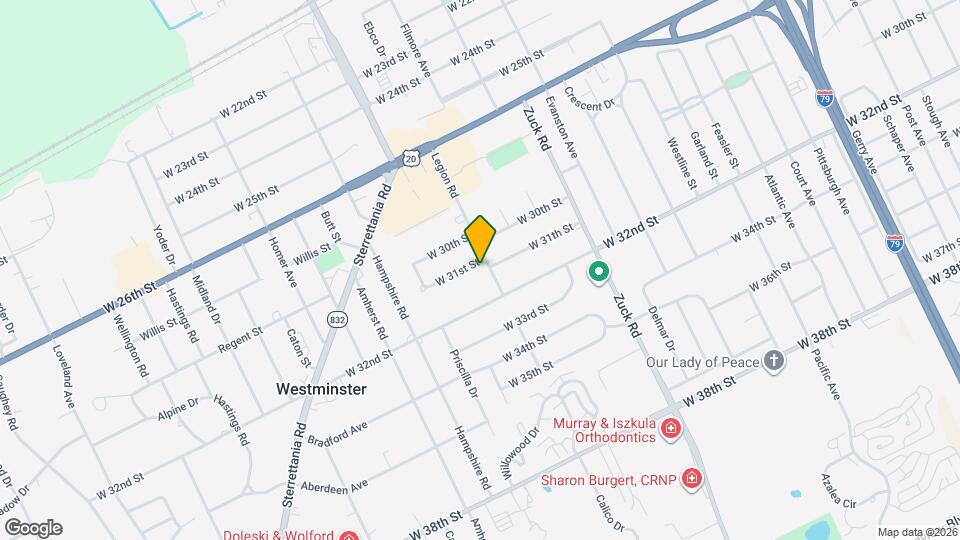 2845 W 31st St Map and Location Details